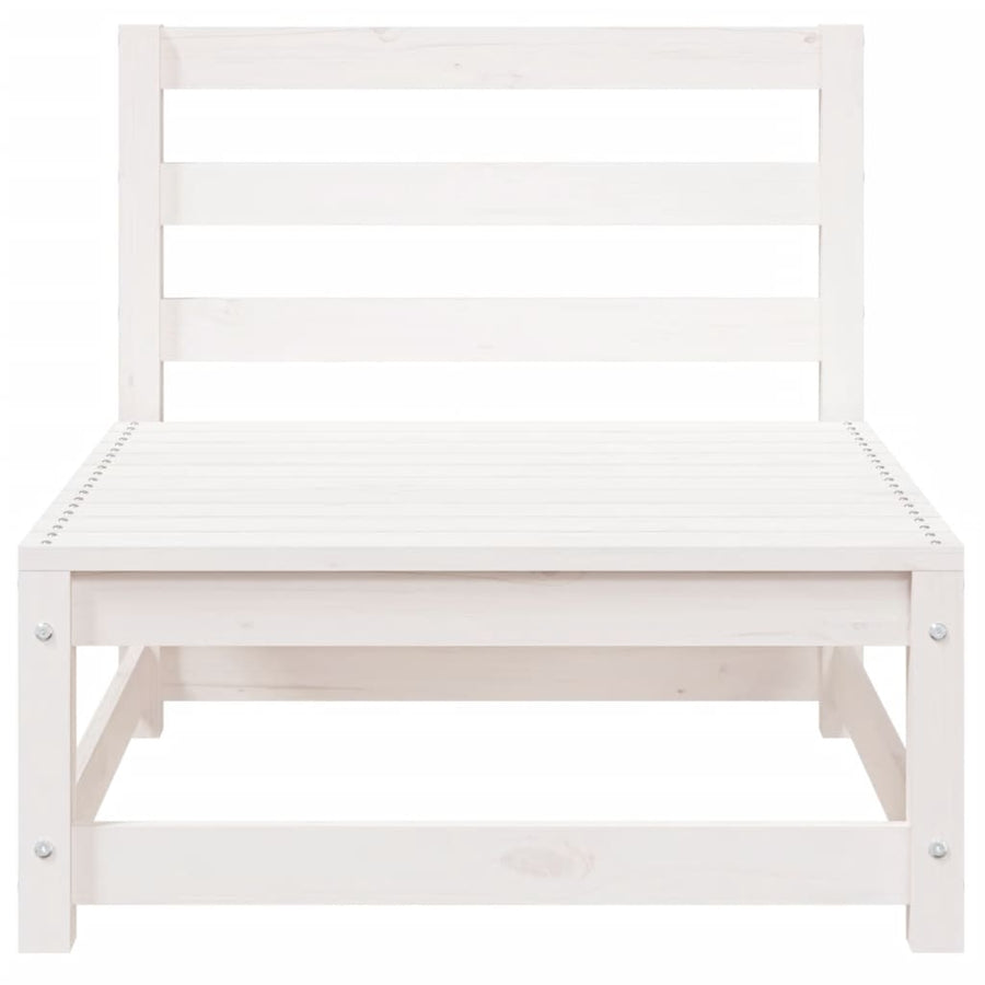 Tuinbank Zonder Armleuningen 70X70X67 Cm Massief Grenenhout Wit Wit grenenhout Stoel