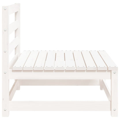 Tuinbank Zonder Armleuningen 70X70X67 Cm Massief Grenenhout Wit Wit grenenhout Stoel