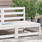 Tuinbank massief grenenhout wit 70x70x67 cm