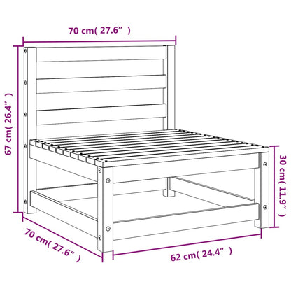 Tuinbank Zonder Armleuningen 70X70X67 Cm Grenenhout Wasbruin Bruingrenen Stoel