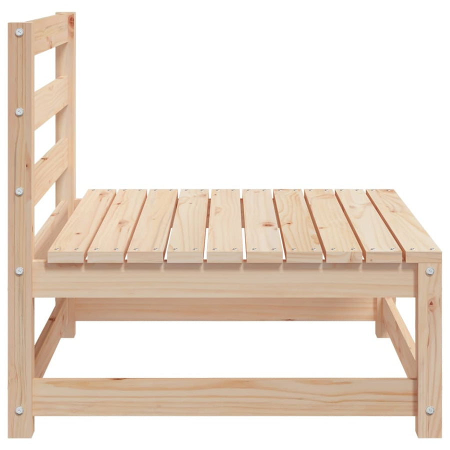 Tuinbank Zonder Armleuningen 2 St 70X70X67 Cm Grenenhout Natuurlijk grenenhout Tweezitsbank
