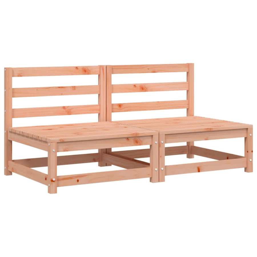 Tuinbank Zonder Armleuningen 2 St 70X70X67 Cm Douglashout Natuurlijk douglashout Tweezitsbank