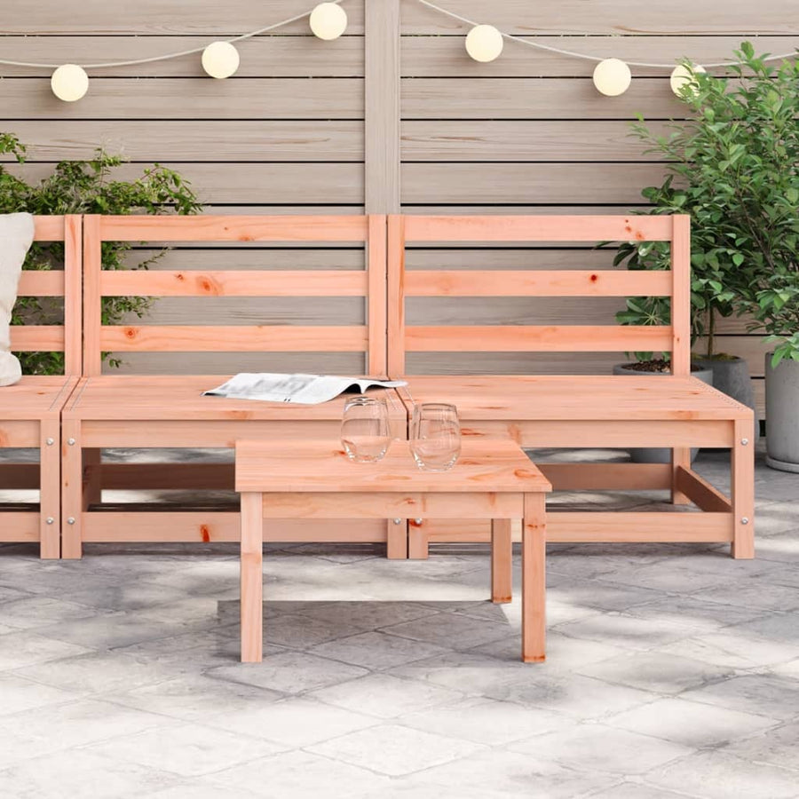Tuinbank Zonder Armleuningen 2 St 70X70X67 Cm Douglashout Natuurlijk douglashout Tweezitsbank