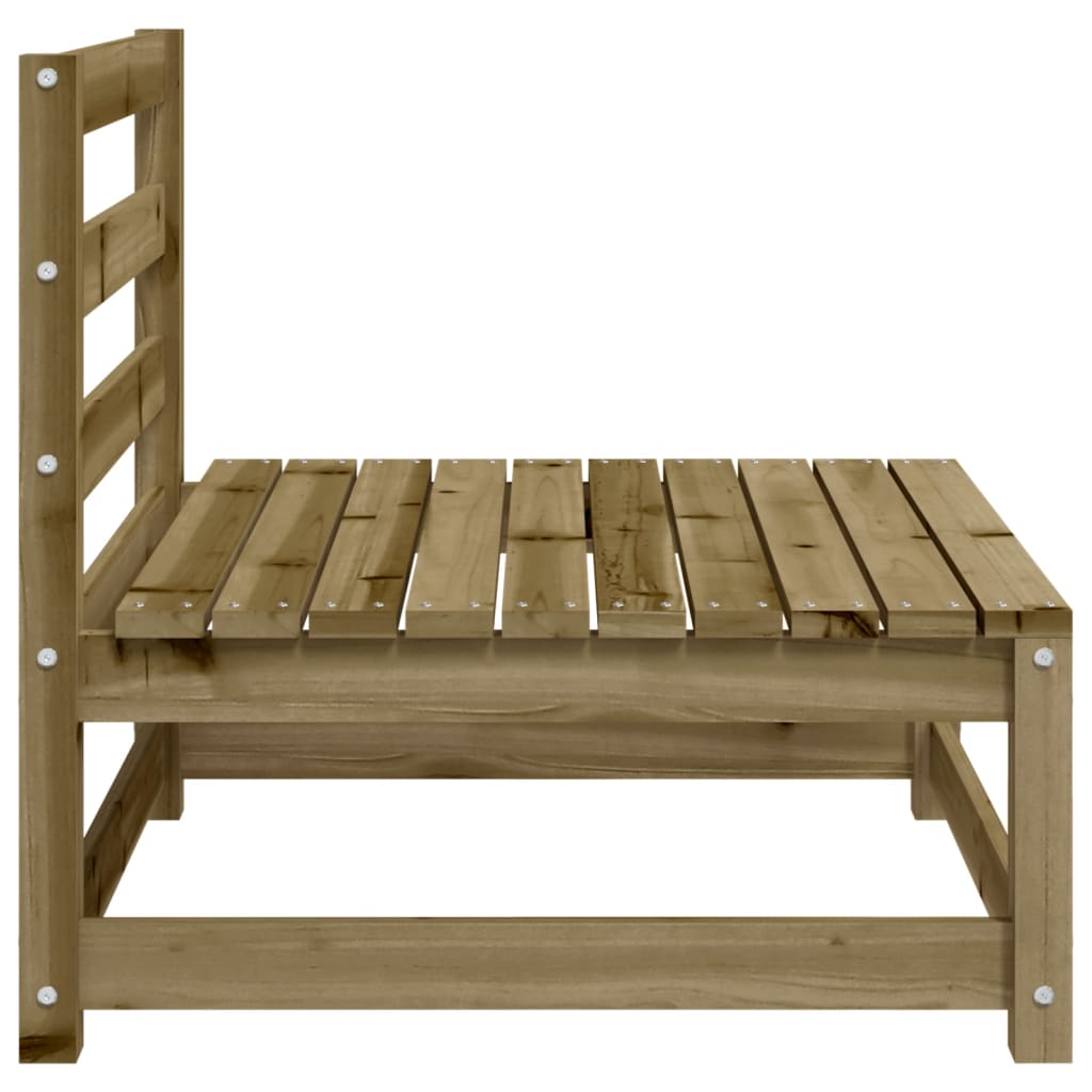 Tuinbanken 2 St Zonder Armleuning 70X70X67 Cm Grenenhout Naturel geïmpregneerd Tweezitsbank