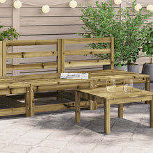 Tuinbanken 2 St Zonder Armleuning 70X70X67 Cm Grenenhout Naturel geïmpregneerd Tweezitsbank
