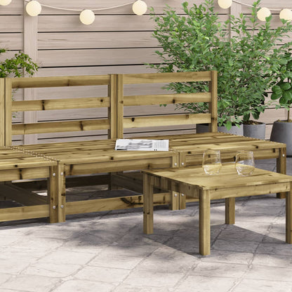Tuinbanken 2 St Zonder Armleuning 70X70X67 Cm Grenenhout Naturel geïmpregneerd Tweezitsbank