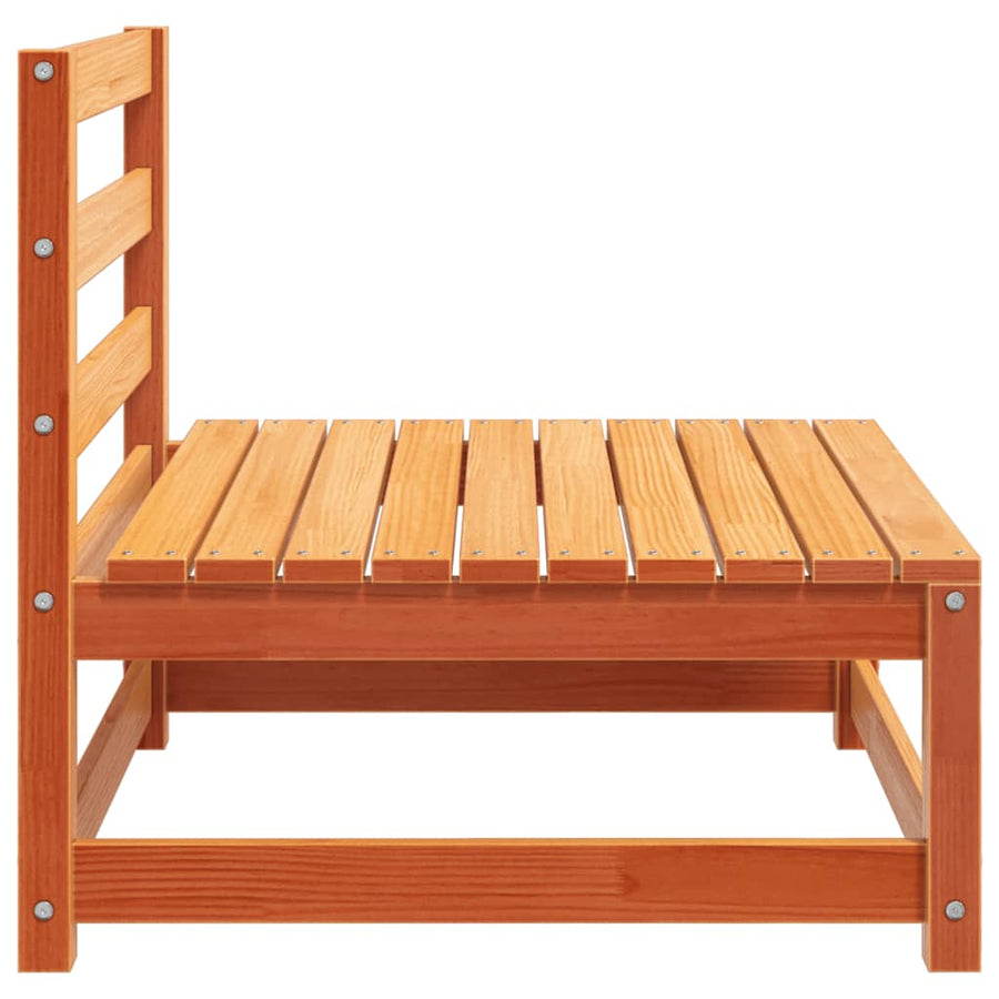 Tuinbank Zonder Armleuning 3 St 70X70X67 Cm Grenenhout Wasbruin Bruingrenen Driezitsbank