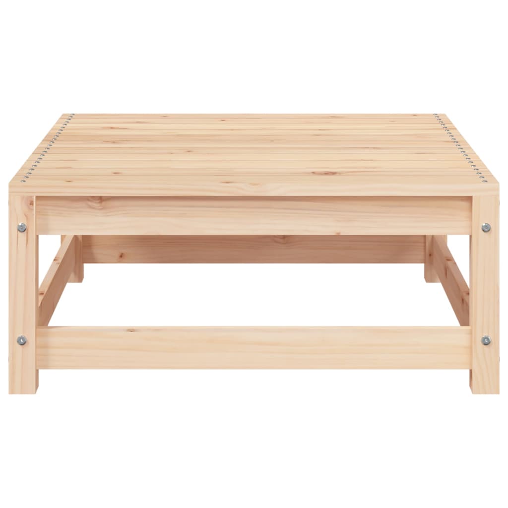 Tuinvoetenbank 70X70X30 Cm Massief Grenenhout Natuurlijk grenenhout Voetensteun