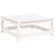 Tuinvoetenbank 70X70X30 Cm Massief Grenenhout Wit Wit grenenhout Voetensteun