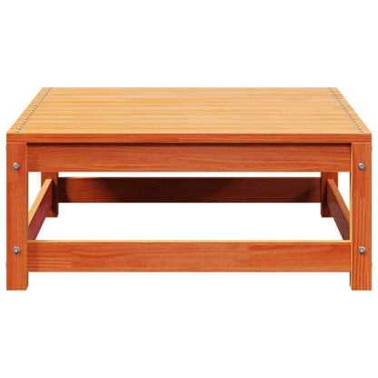 Tuinvoetenbank 70X70X30 Cm Massief Grenenhout Wasbruin Bruingrenen Voetensteun
