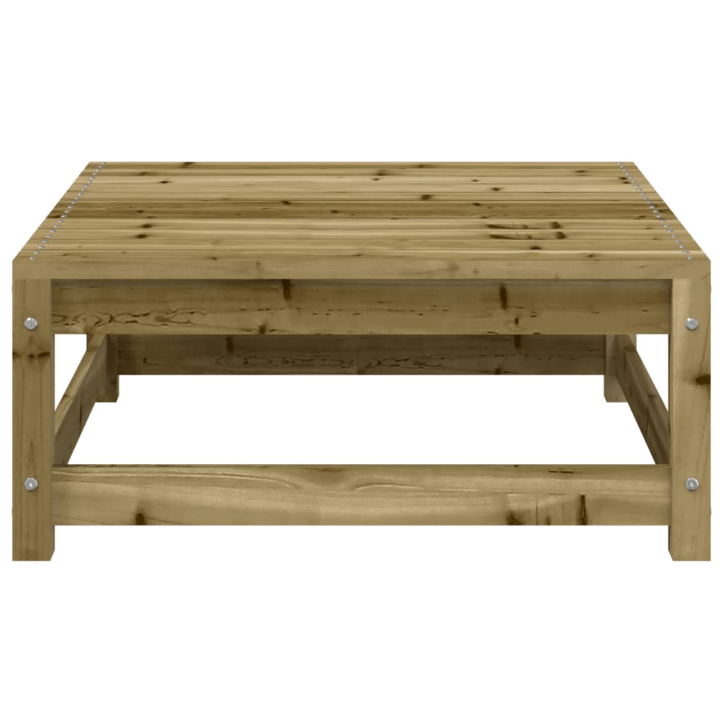 Tuinvoetenbank 70X70X30 Cm Geïmpregneerd Grenenhout Naturel geïmpregneerd Voetensteun