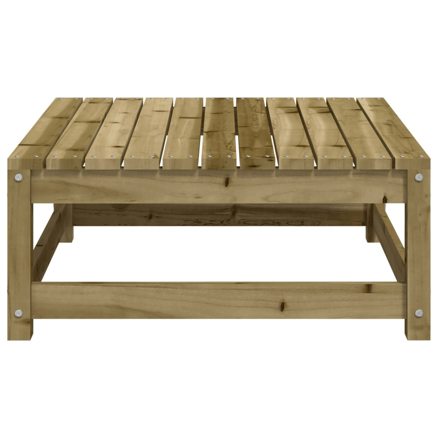 Tuinvoetenbank 70X70X30 Cm Geïmpregneerd Grenenhout Naturel geïmpregneerd Voetensteun