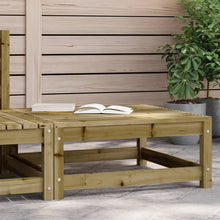 Tuinvoetenbank 70X70X30 Cm Geïmpregneerd Grenenhout Naturel geïmpregneerd Voetensteun