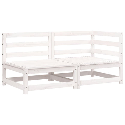 Tuinbank 2-Zits Massief Grenenhout Wit Wit grenenhout corner + chair