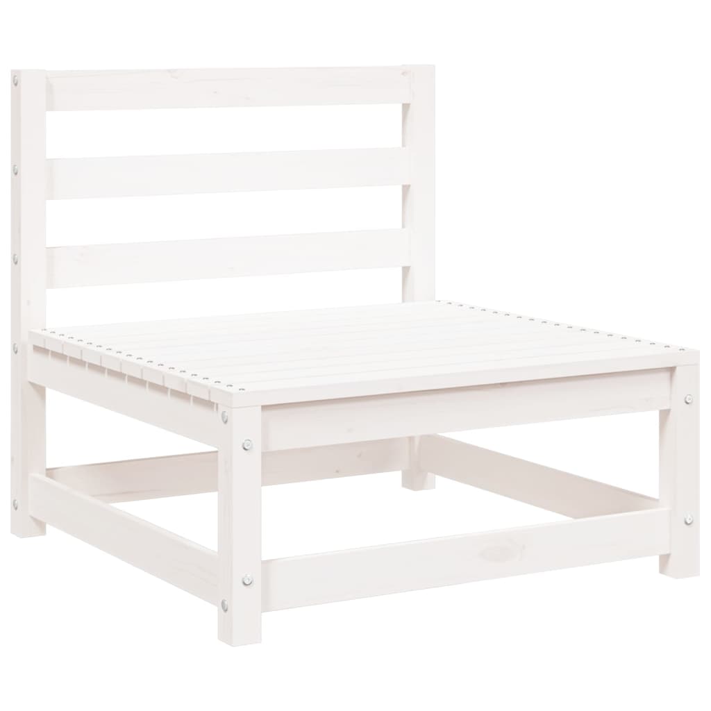 Tuinbank 2-Zits Massief Grenenhout Wit Wit grenenhout corner + chair