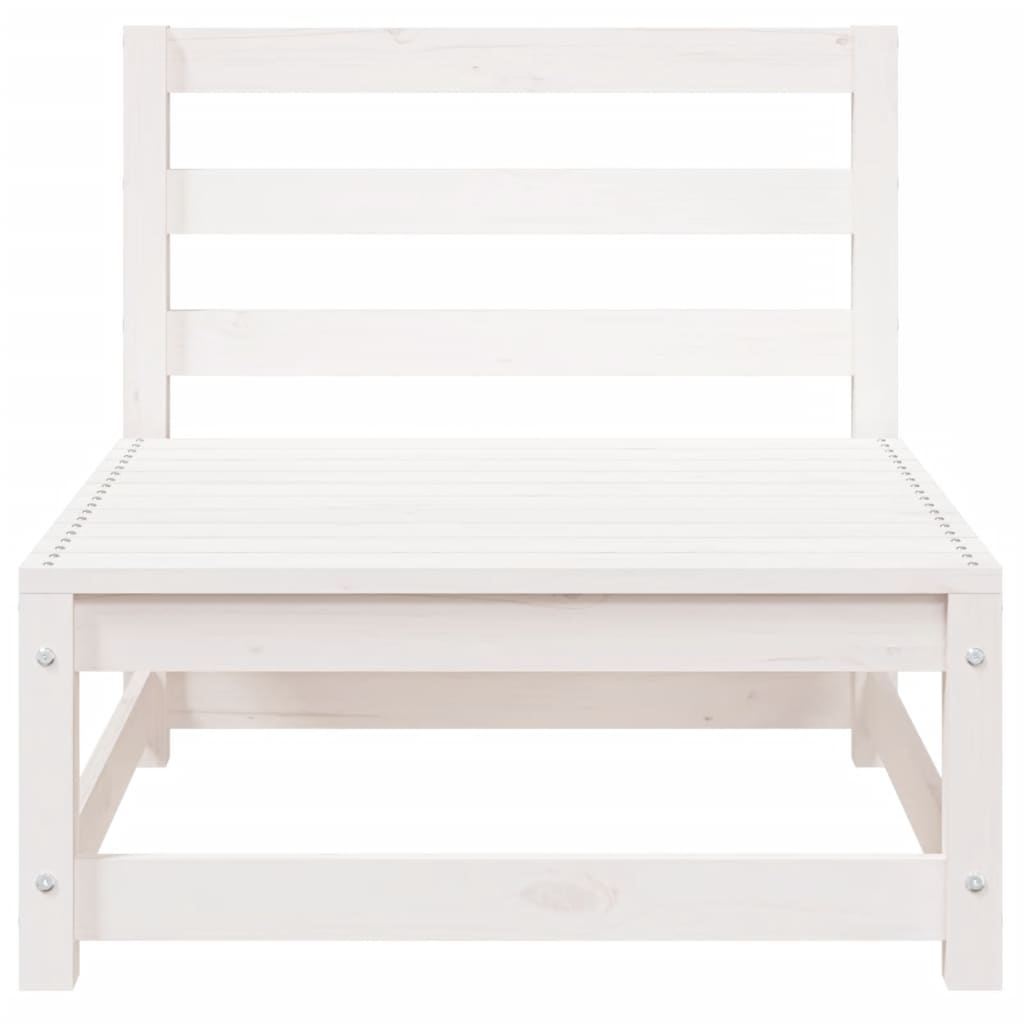 Tuinbank 2-Zits Massief Grenenhout Wit Wit grenenhout corner + chair