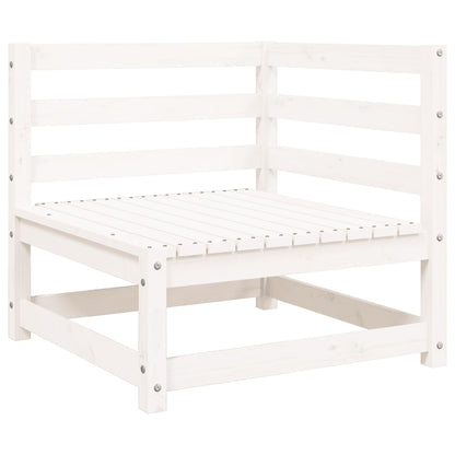 Tuinbank 2-Zits Massief Grenenhout Wit Wit grenenhout corner + chair