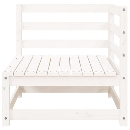 Tuinbank 2-Zits Massief Grenenhout Wit Wit grenenhout corner + chair