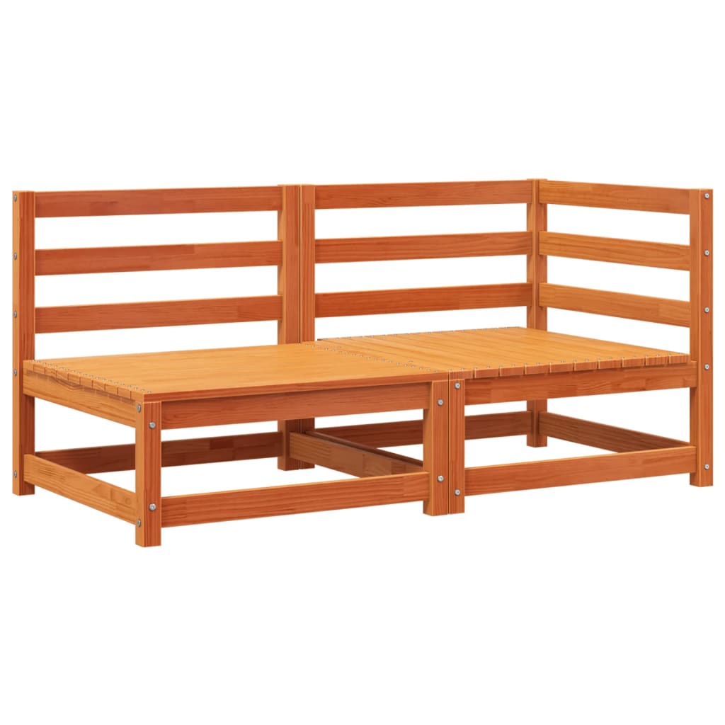 Tuinbank 2-Zits Massief Grenenhout Wasbruin Bruingrenen corner + chair