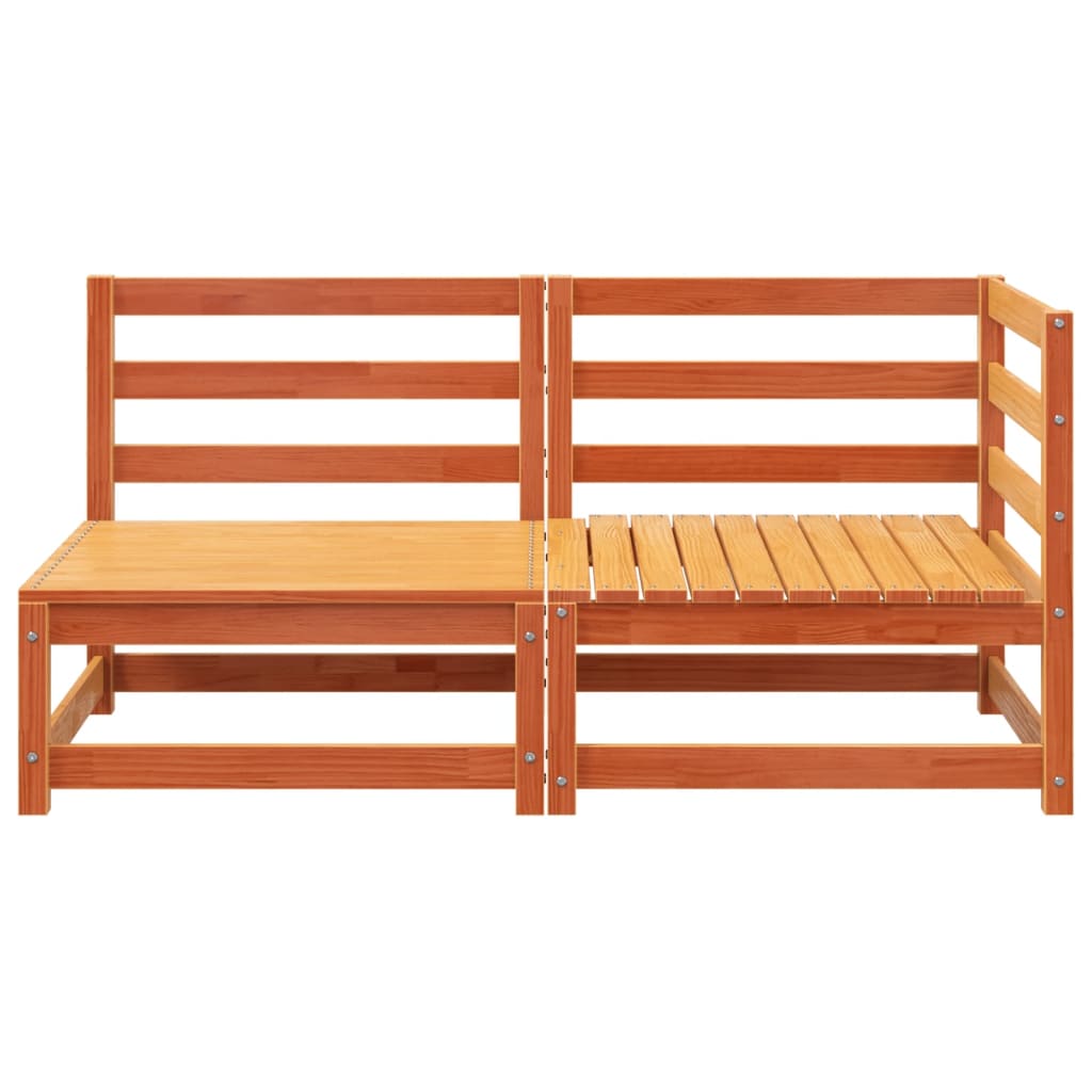 Tuinbank 2-Zits Massief Grenenhout Wasbruin Bruingrenen corner + chair