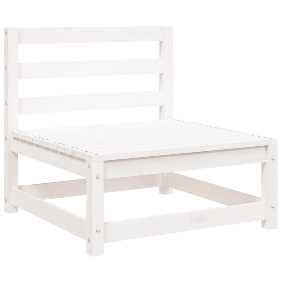 Tuinbank 3-Zits Massief Grenenhout Wit Wit grenenhout corner + 2x chair