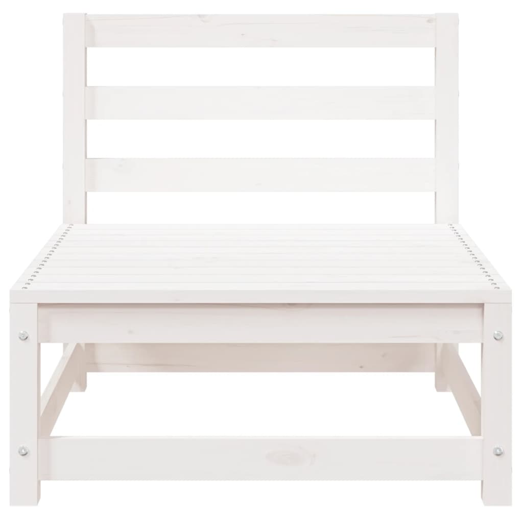 Tuinbank 3-Zits Massief Grenenhout Wit Wit grenenhout corner + 2x chair