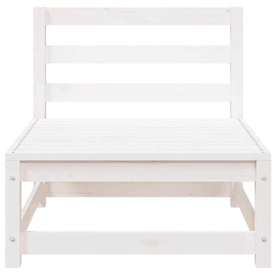 Tuinbank 3-Zits Massief Grenenhout Wit Wit grenenhout corner + 2x chair