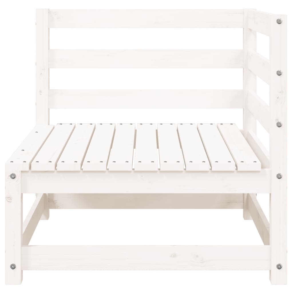 Tuinbank 3-Zits Massief Grenenhout Wit Wit grenenhout corner + 2x chair