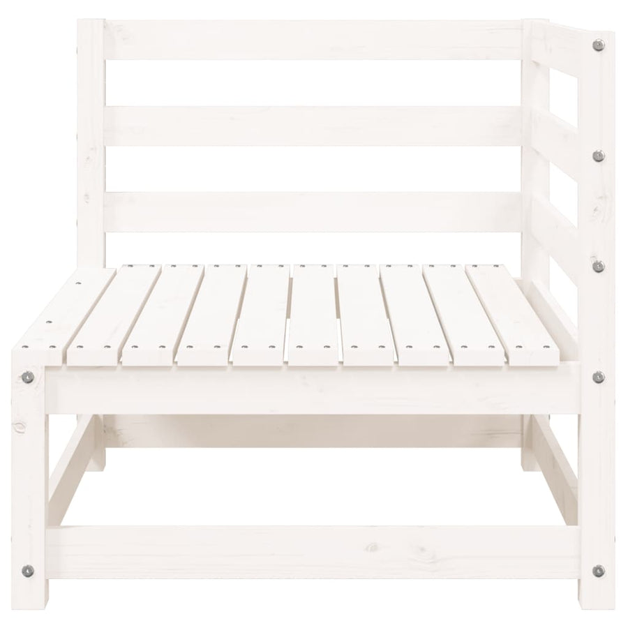 Tuinbank 3-Zits Massief Grenenhout Wit Wit grenenhout corner + 2x chair