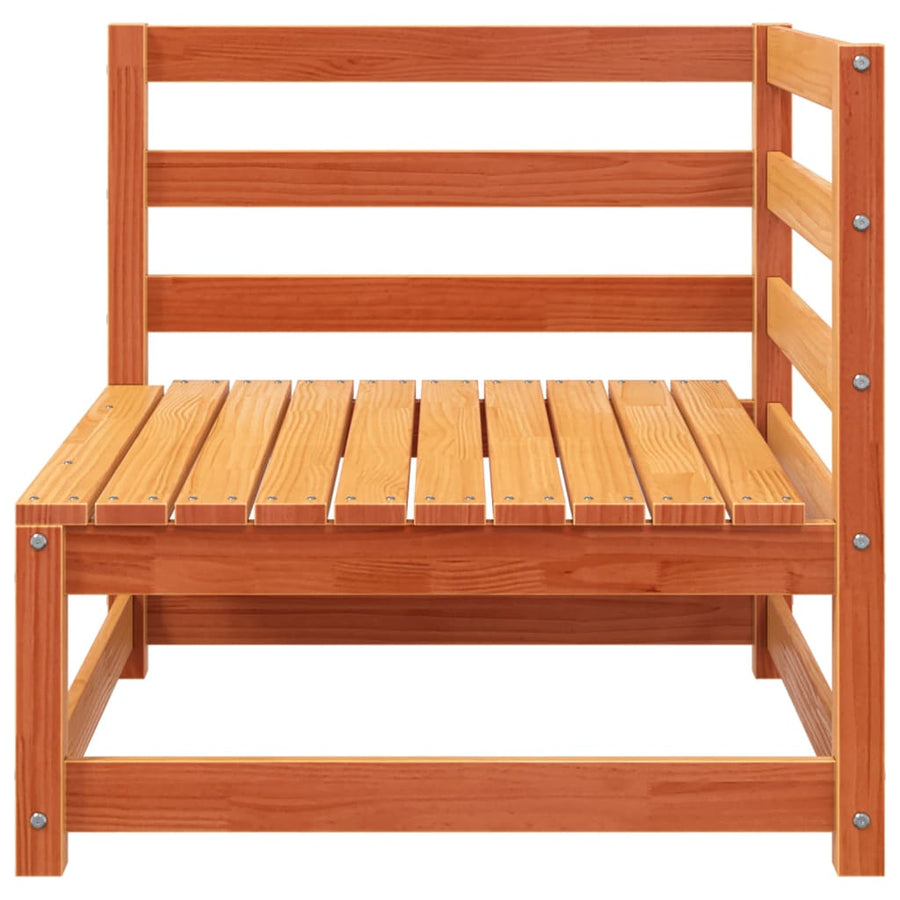 Tuinbank 3-Zits Massief Grenenhout Wasbruin Bruingrenen corner + 2x chair