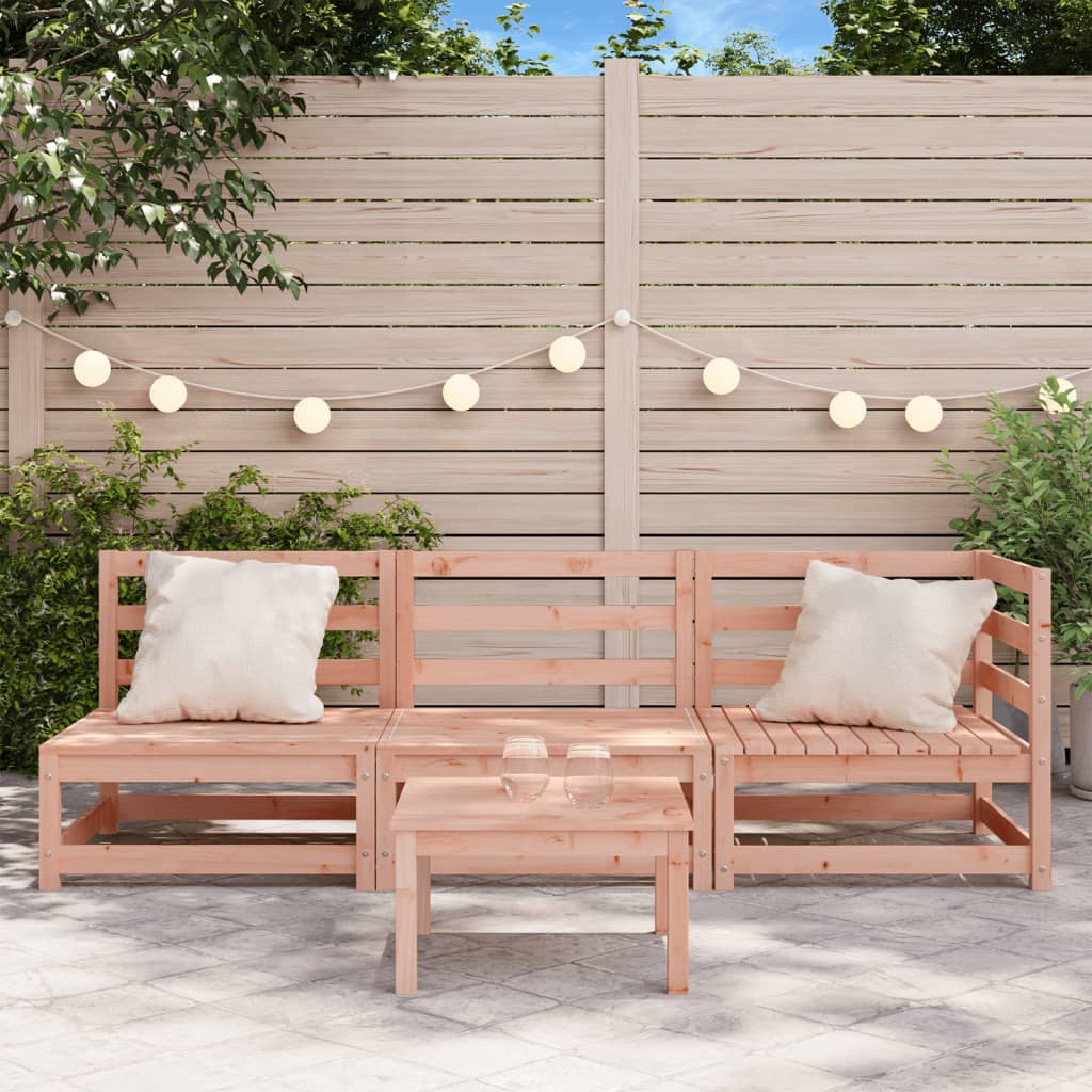 Tuinbank 3-Zits Massief Douglashout Natuurlijk douglashout corner + 2x chair