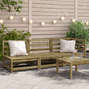 Tuinbank 3-zits geïmpregneerd grenenhout 210x70x67 cm