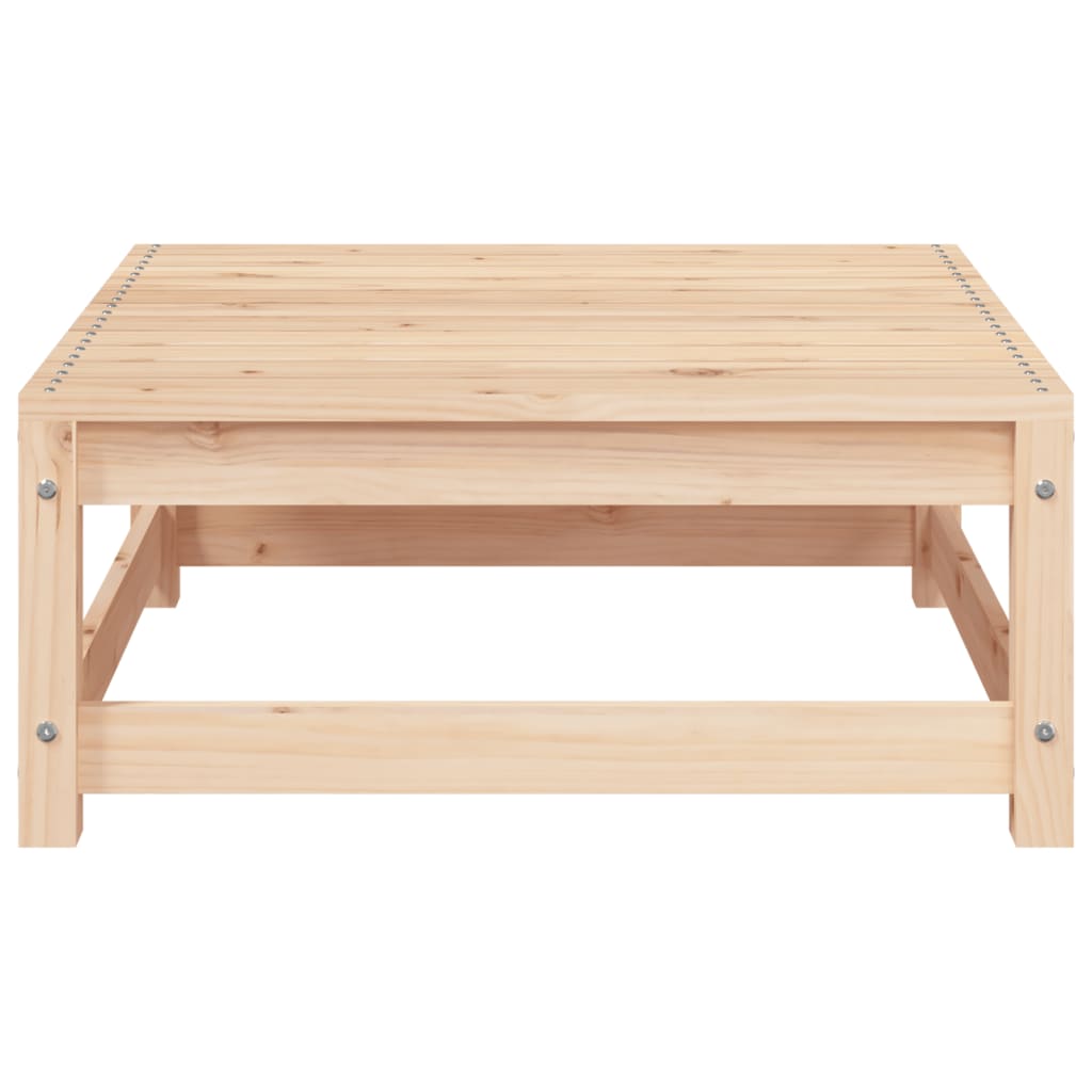 Tuinbank Zonder Armleuningen Met Voetenbank Massief Grenenhout Natuurlijk grenenhout 2x chair + footrest