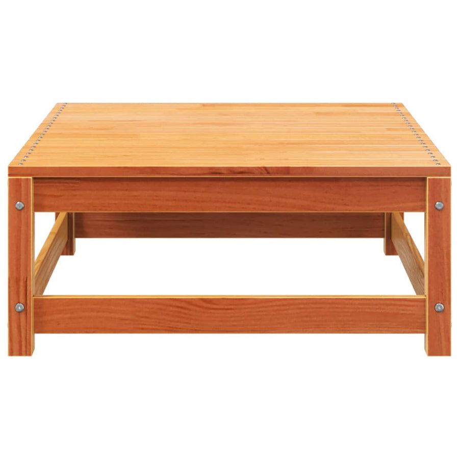 Tuinbank Zonder Armleuning Met Voetenbank Grenenhout Wasbruin Bruingrenen 2x chair + footrest