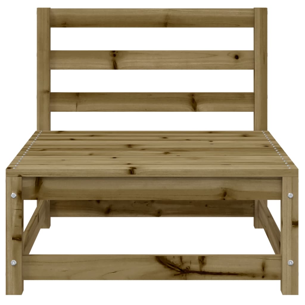 Tuinbank Zonder Armleuningen Met Voetenbank Grenenhout Naturel geïmpregneerd 2x chair + footrest
