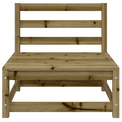 Tuinbank Zonder Armleuningen Met Voetenbank Grenenhout Naturel geïmpregneerd 2x chair + footrest