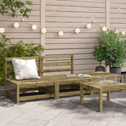 Tuinbank grenenhout met voetenbank 210x70x67 cm