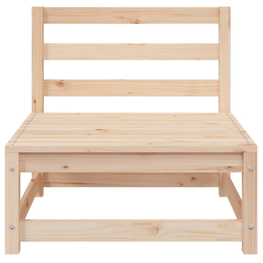 Tuinbank 2-Zits Met Voetenbank Massief Grenenhout Natuurlijk grenenhout corner + chair + footrest