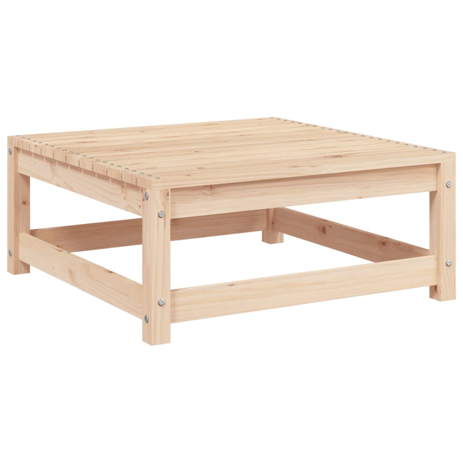 Tuinbank 2-Zits Met Voetenbank Massief Grenenhout Natuurlijk grenenhout corner + chair + footrest
