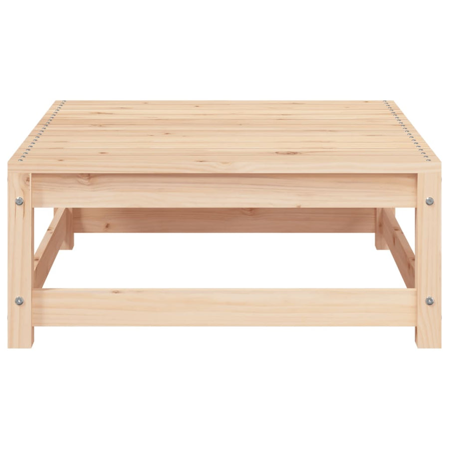 Tuinbank 2-Zits Met Voetenbank Massief Grenenhout Natuurlijk grenenhout corner + chair + footrest