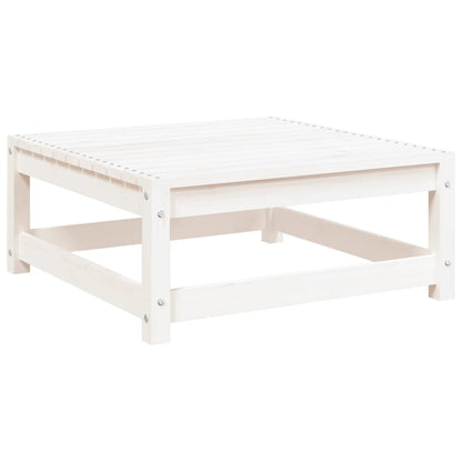 Tuinbank 2-Zits Met Voetenbank Massief Grenenhout Wit Wit grenenhout corner + chair + footrest