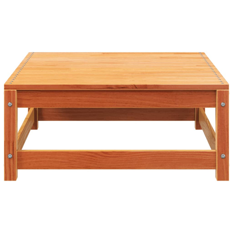 Tuinbank 2-Zits Met Voetenbank Massief Grenenhout Wasbruin Bruingrenen corner + chair + footrest