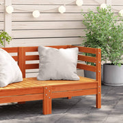 Tuinhoekbank massief grenenhout wasbruin 63,5x63,5x62,5 cm