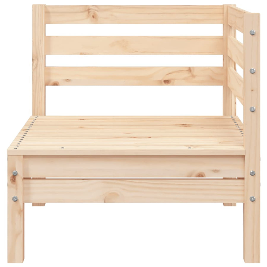 Tuinbank 2-Zits Met Voetenbank Massief Grenenhout Natuurlijk grenenhout 1 2x corner + footrest