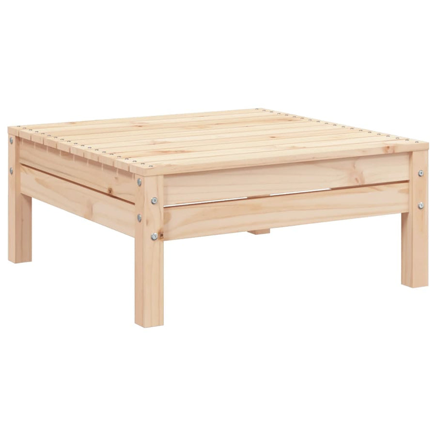Tuinbank 2-Zits Met Voetenbank Massief Grenenhout Natuurlijk grenenhout 1 2x corner + footrest