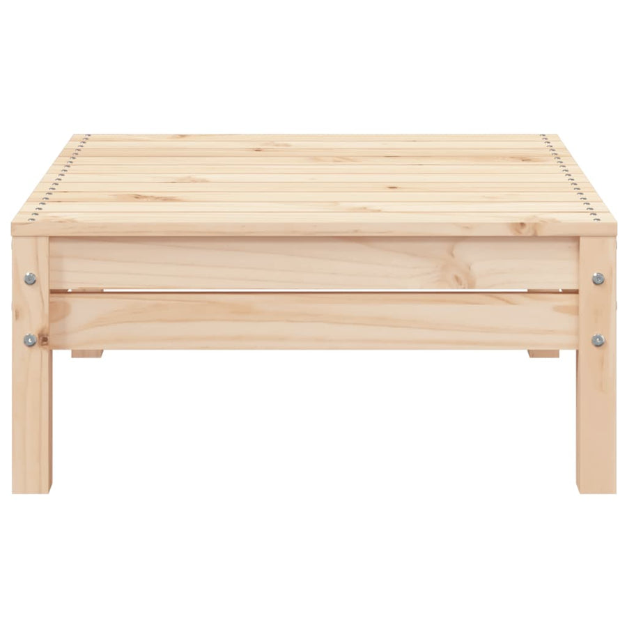 Tuinbank 2-Zits Met Voetenbank Massief Grenenhout Natuurlijk grenenhout 1 2x corner + footrest