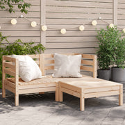 Tuinbank 2-zits massief grenenhout 127x127x62,5 cm