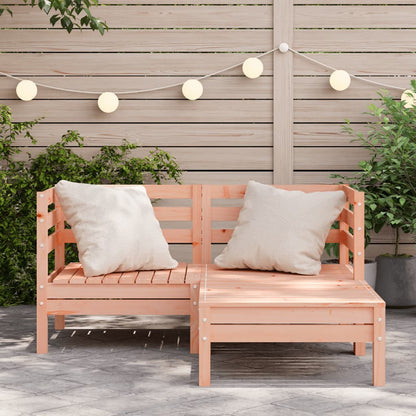 Tuinbank 2-Zits Met Voetenbank Massief Douglashout Natuurlijk douglashout 1 2x corner + footrest