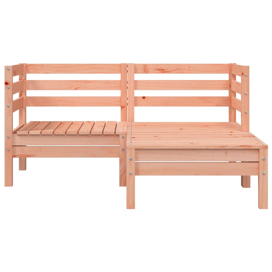 Tuinbank 2-Zits Met Voetenbank Massief Douglashout Natuurlijk douglashout 1 2x corner + footrest