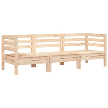 Tuinbank 3-Zits Massief Grenenhout Natuurlijk grenenhout 1 2x hoek + midden